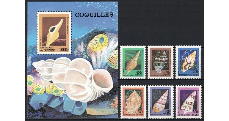 GUINEA 1998 - SCOICI - SERIE DE 6 TIMBRE+BLOC NESTAMPILAT - MNH - COTA MICHEL : 14.5 E / pesti169